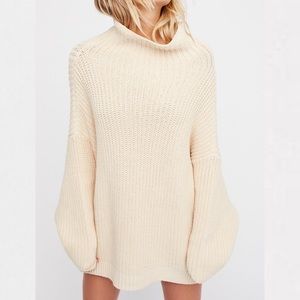 Free People Swim Too Deep Oversized Pullover Tunic Sweater